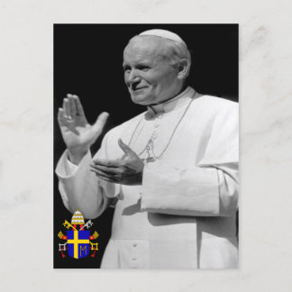 Der ehrwürdige Papst Johannes Paul II. Postkarte