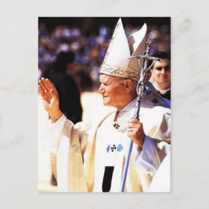 Der ehrwürdige Papst Johannes Paul II. Postkarte