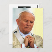 Der ehrwürdige Papst Johannes Paul II. Postkarte (Vorne/Hinten)