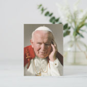 Der ehrwürdige Papst Johannes Paul II. Postkarte (Stehend Vorderseite)