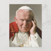 Der ehrwürdige Papst Johannes Paul II. Postkarte (Vorderseite)