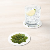 Der Eichenkönig | Der Grüne Mann Runder Pappuntersetzer (Vor Ort)