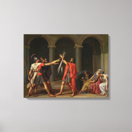 Der Eid Horatii, 1784 Leinwanddruck (Vorderseite)