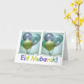 Der Eid Mubarak der bunte Kinder Karte (Gelbe Blume)
