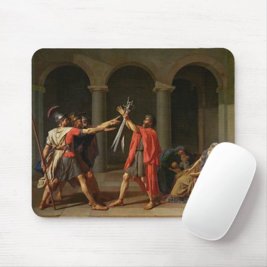 Der Eid von Horatii, 1784 Mousepad (Mit Mouse)