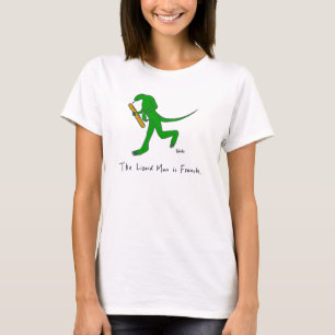 Der Eidechsen-Mann ist französisch. (Frauen) T-Shirt