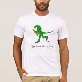 Der Eidechsen-Mann ist französisch. (Männer) T-Shirt