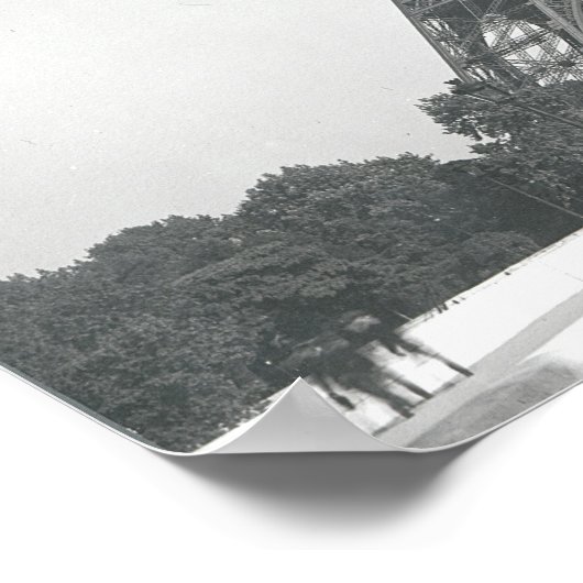 Der Eiffelturm, 1887-89 Poster (Ecke)