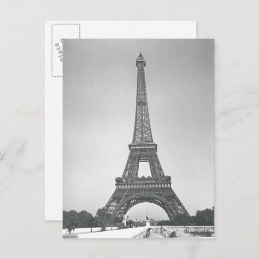 Der Eiffelturm, 1887-89 Postkarte (Vorne/Hinten)