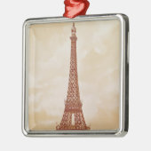 Der Eiffelturm, 1889 Silbernes Ornament (Links)