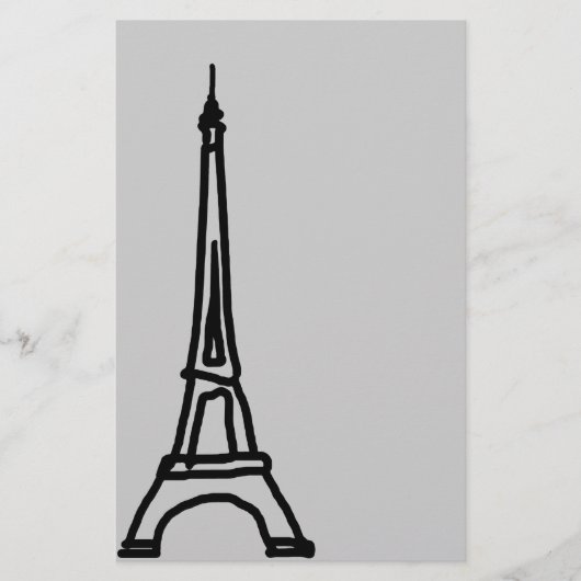 Der Eiffelturm Briefpapier (Vorderseite)