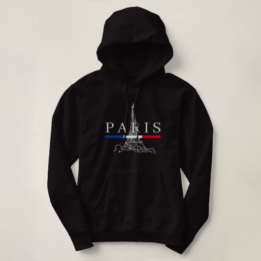 Der Eiffelturm der Frauen Hoodie (Design vorne)