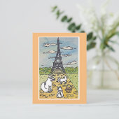 Der Eiffelturm, die originelle Art Parodie Postkarte (Stehend Vorderseite)