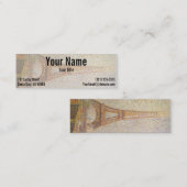 Der Eiffelturm durch Georges Seurat Mini Visitenkarte (Vorne/Hinten)