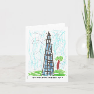 "Der Eiffelturm" durch Kaitlin, Alter 6 Karte