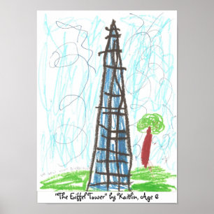 "Der Eiffelturm" durch Kaitlin,… Poster