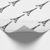 Der Eiffelturm Geschenkpapier (Ecke)