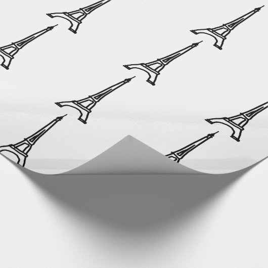 Der Eiffelturm Geschenkpapier (Ecke)