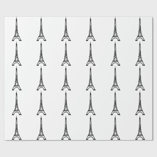 Der Eiffelturm Geschenkpapier (Flach)