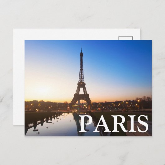 Der Eiffelturm im Herbst | Paris, Frankreich Postkarte (Vorne/Hinten)