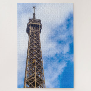 Der Eiffelturm in den Wolken von Paris, Frankreich Puzzle