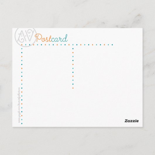 Der Eiffelturm in der roten Postkarte (Rückseite)