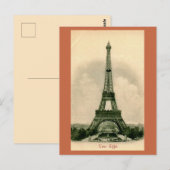 Der Eiffelturm in Frankreich Postkarte (Vorne/Hinten)