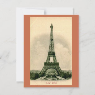 Der Eiffelturm in Frankreich Postkarte