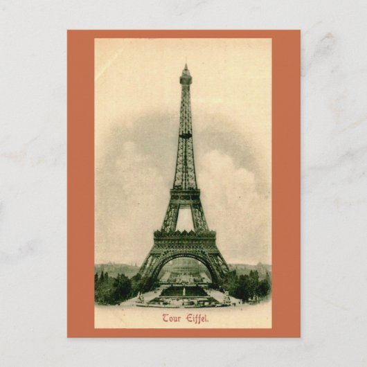 Der Eiffelturm in Frankreich Postkarte (Vorderseite)