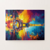 Der Eiffelturm in Paris, Frankreich. Puzzle (Horizontal)