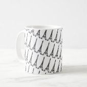 Der Eiffelturm Kaffeetasse (Vorderseite Links)