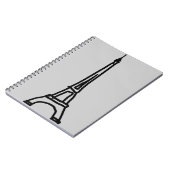 Der Eiffelturm Notizblock (Linke Seite)