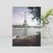 Der Eiffelturm. Paris, circa 1960. Einladung (Stehend Vorderseite)