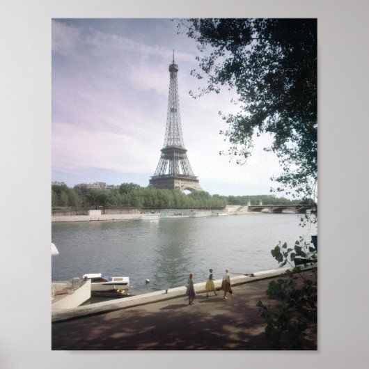 Der Eiffelturm. Paris, circa 1960. Poster (Vorne)
