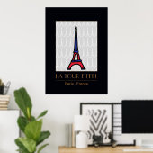 Der Eiffelturm / Paris decor Poster (Heimbüro)