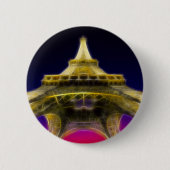 Der Eiffelturm, Paris, Frankreich Button (Vorderseite)