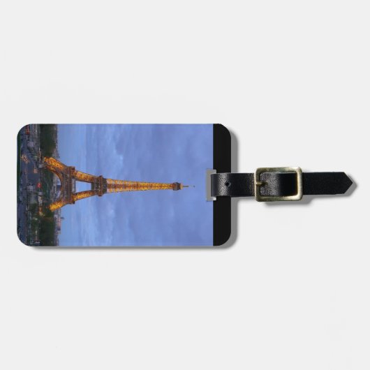 Der Eiffelturm Paris Frankreich Gepäckanhänger (Vorderseite horizontal)