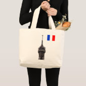 Der Eiffelturm Paris Frankreich Jumbo Stoffbeutel (Vorderseite (Produkt))