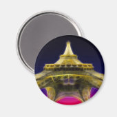 Der Eiffelturm, Paris, Frankreich Magnet (Vorderseite/Rückseite)