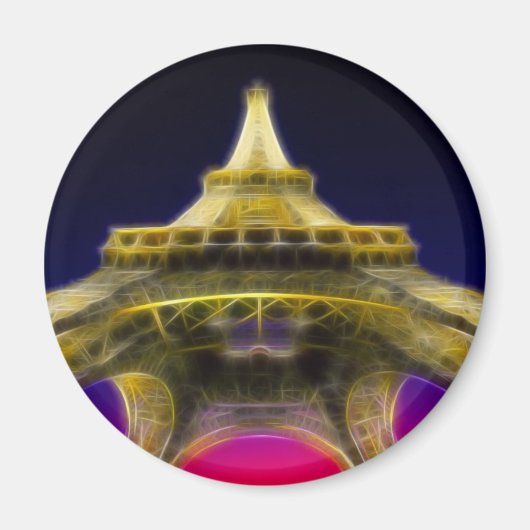 Der Eiffelturm, Paris, Frankreich Magnet (Vorne)