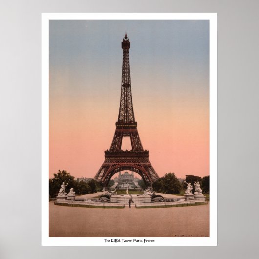 Der Eiffelturm, Paris, Frankreich Poster (Vorne)