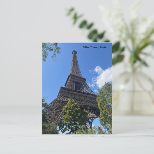 Der Eiffelturm, Paris, Frankreich Postkarte (Stehend Vorderseite)