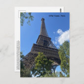 Der Eiffelturm, Paris, Frankreich Postkarte (Vorne/Hinten)