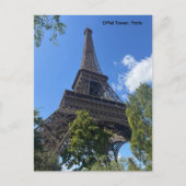 Der Eiffelturm, Paris, Frankreich Postkarte (Vorderseite)