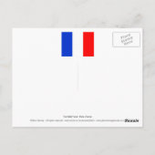 Der Eiffelturm Paris Frankreich Postkarte (Rückseite)