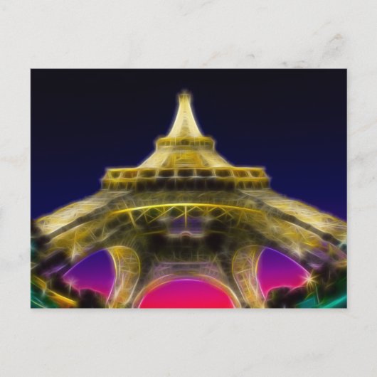 Der Eiffelturm, Paris, Frankreich Postkarte (Vorderseite)