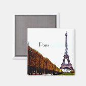 Der Eiffelturm - Paris Magnet (Vorderseite/Rückseite)