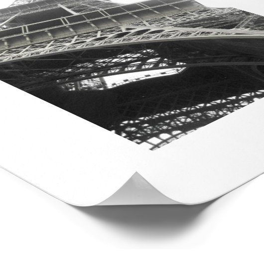 Der Eiffelturm Poster (Ecke)