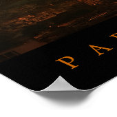 Der Eiffelturm - Poster (Ecke)