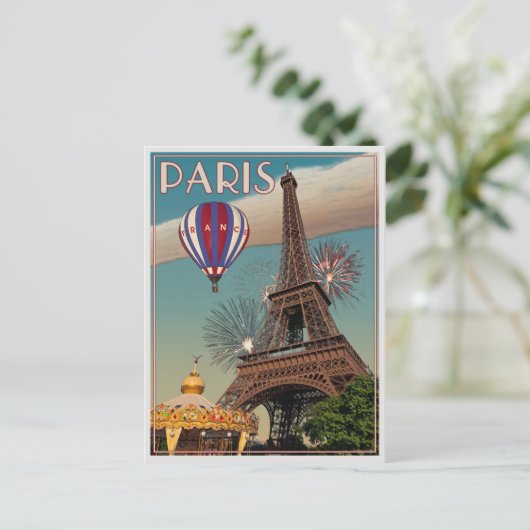 Der Eiffelturm Postkarte (Stehend Vorderseite)